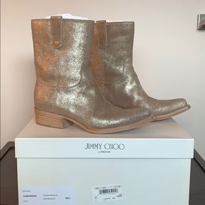 Jimmy Choo cowboy boots! worn 2-3 times!!